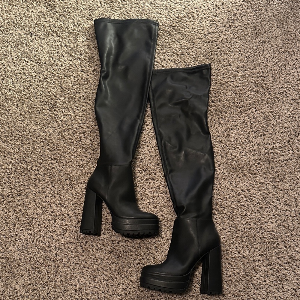 NEW❣️ Jennifer Lopez Black Over-the-Knee Boots
